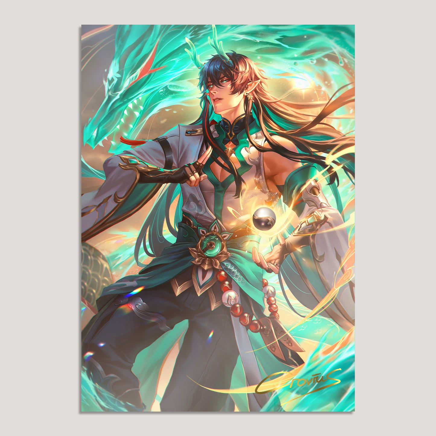 Honkai Star Rail Fanart: Dan Heng Imbibitor Lunae A4 Art Print