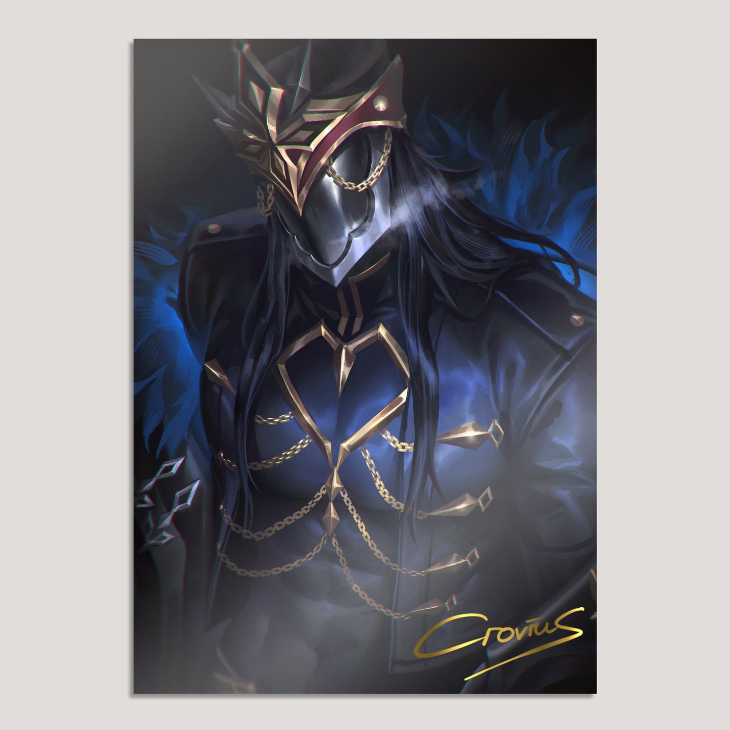 Genshin Impact Fanart: Capitano A5 Art Print