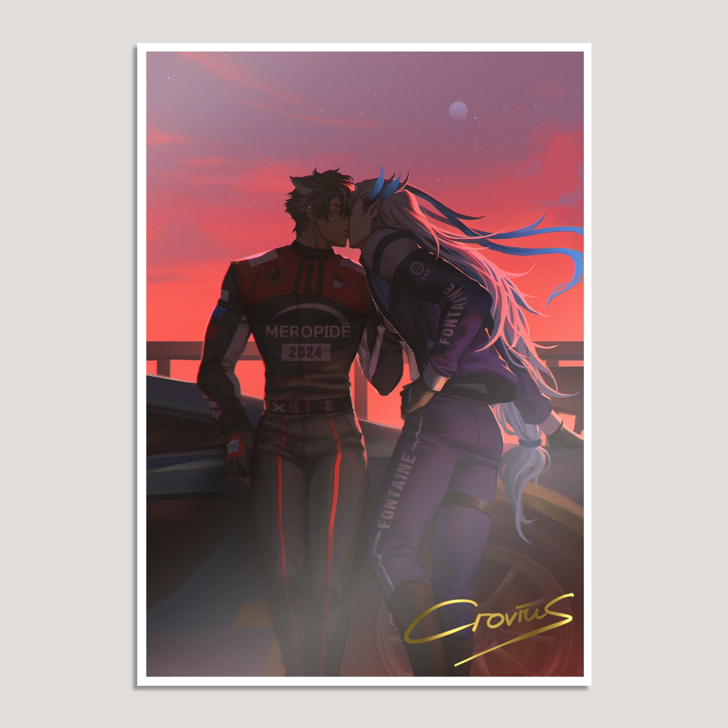 Genshin Impact Fanart: After the Race A5 Art Print