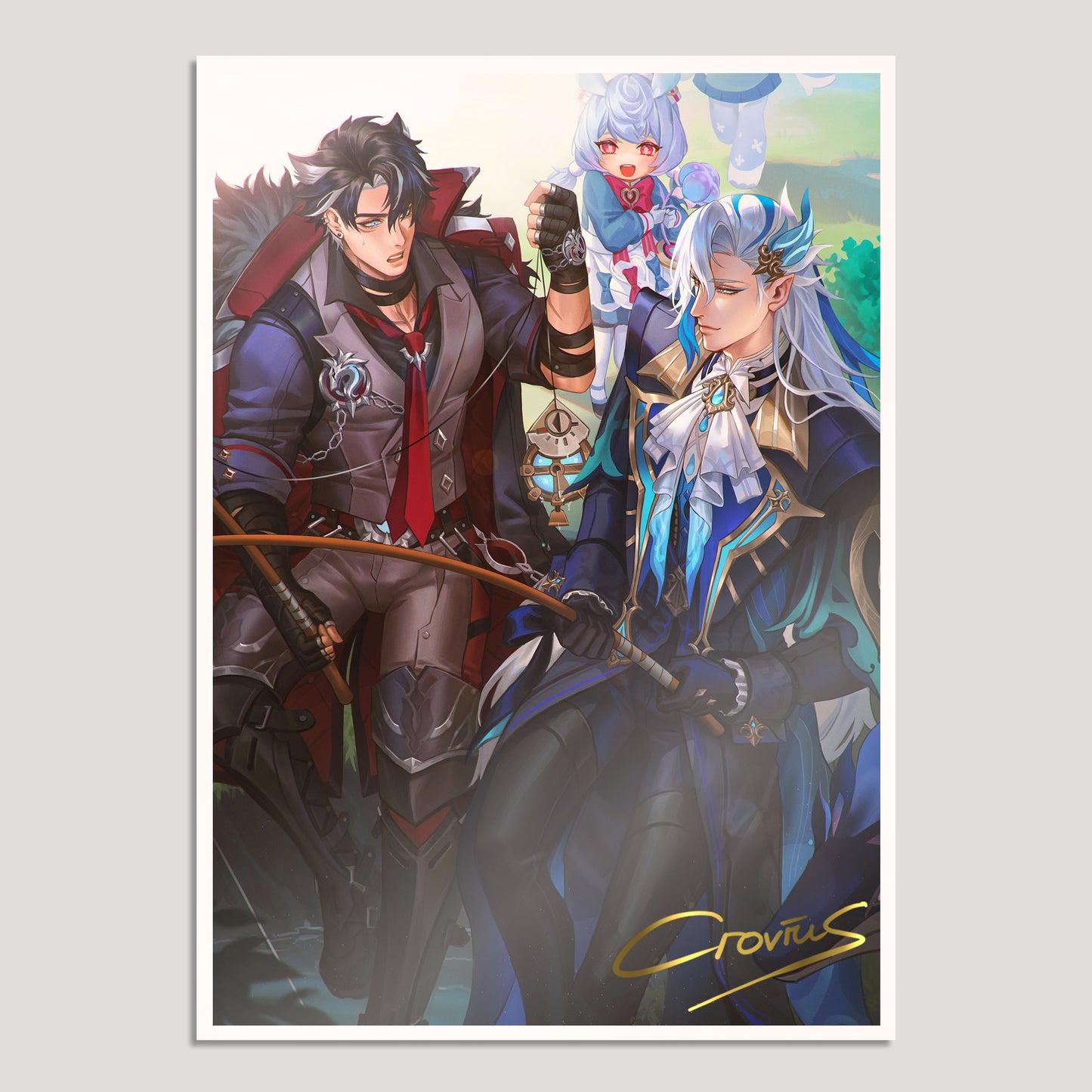 Genshin Impact Fanart: Found Family A5 Art Print