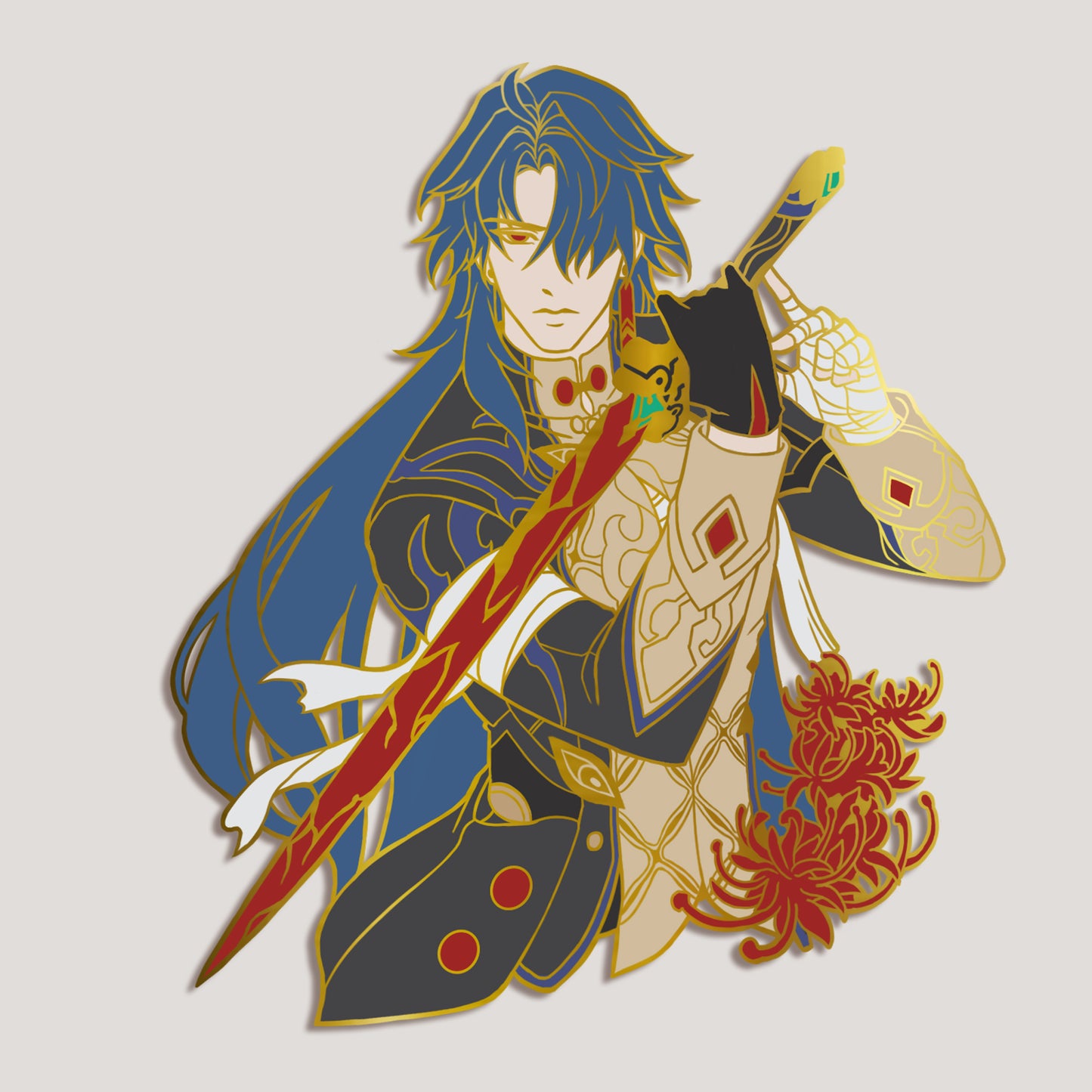 Honkai Star Rail Fanart: Blade Enamel Pin