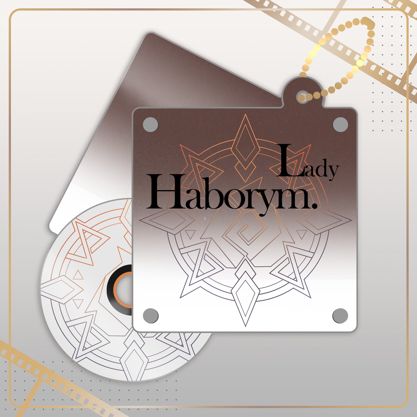 Genshin Impact Fanart: Mavuika CD Keychain