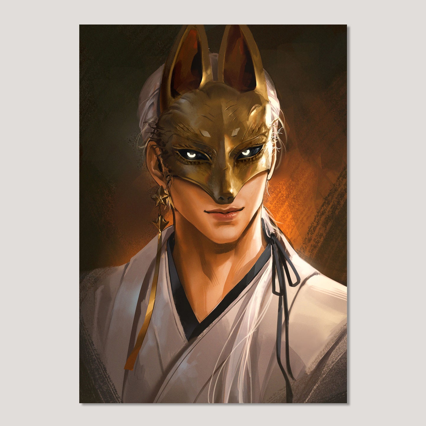 Silent Hill F Fanart: Fox Mask Postcard