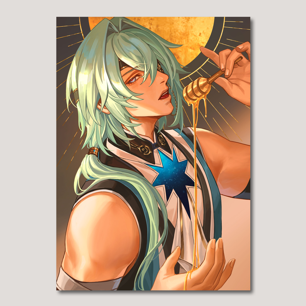 Honkai Star Rail Fanart: Anaxa Amphoreus Delicate Taste Series A5 Art Print