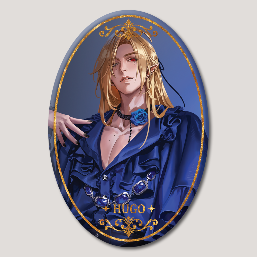 Zenless Zone Zero Fanart: Hugo Vlad Mockingbird Fashion Series Oval Badge