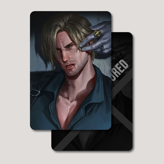 Resident Evil Fanart : Leon Kennedy Totally Captured Photocard