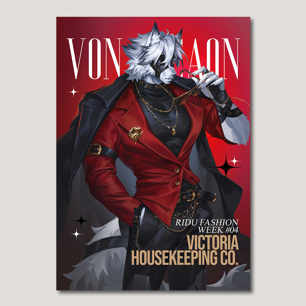 Zenless Zone Zero Fanart:  Von Lycaon Mockingbird Fashion Series Premium A5 Art Print