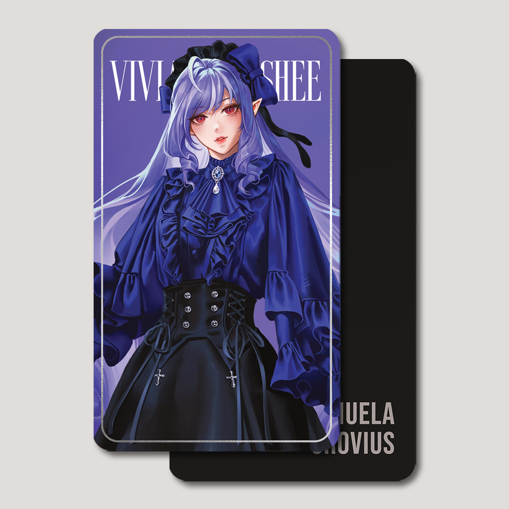 Zenless Zone Zero Fanart: Vivian Banshee Mockingbird Fashion Series Silver Foil Card