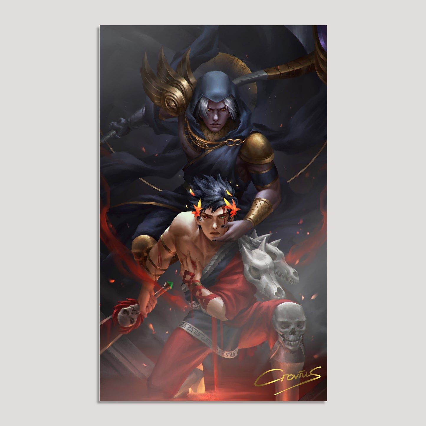 Hades Fanart: Death Approaches A3 Art Print