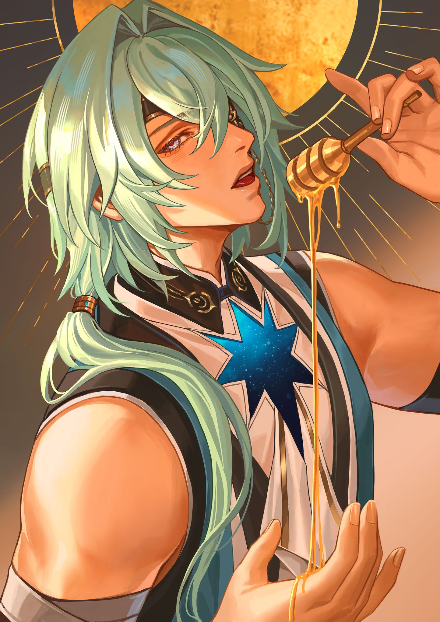 Honkai Star Rail Fanart: Anaxa Amphoreus Delicate Taste Series A5 Art Print