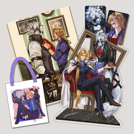 Zenless Zone Zero Fanart: Lycaon x Hugo Collector's Edition Bundle (Book + Standee + Totebag + Photocard)