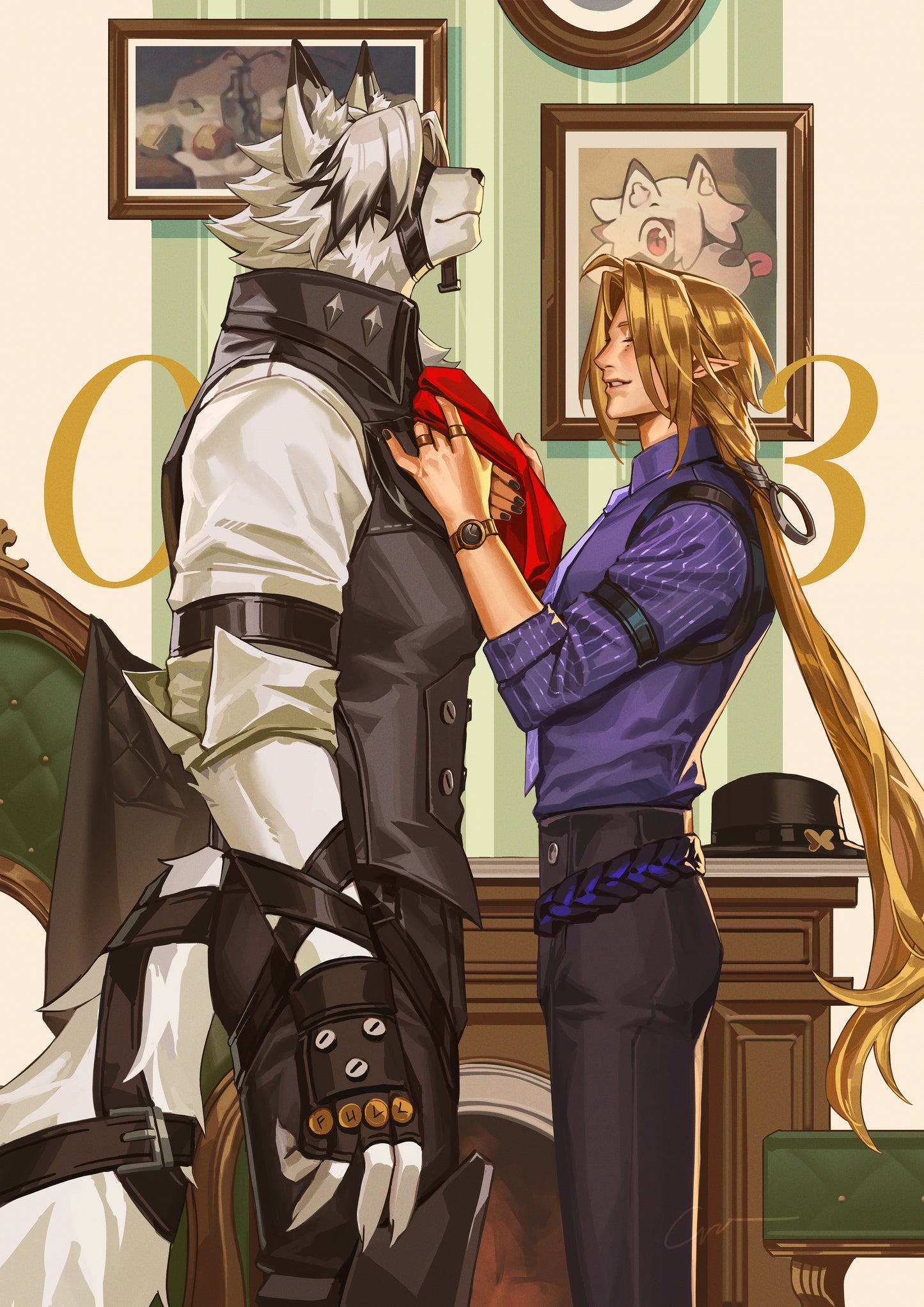 Zenless Zone Zero Fanart: From Time to Time - Lycaon x Hugo Unofficial Mini Poster Book - A5 Tearable