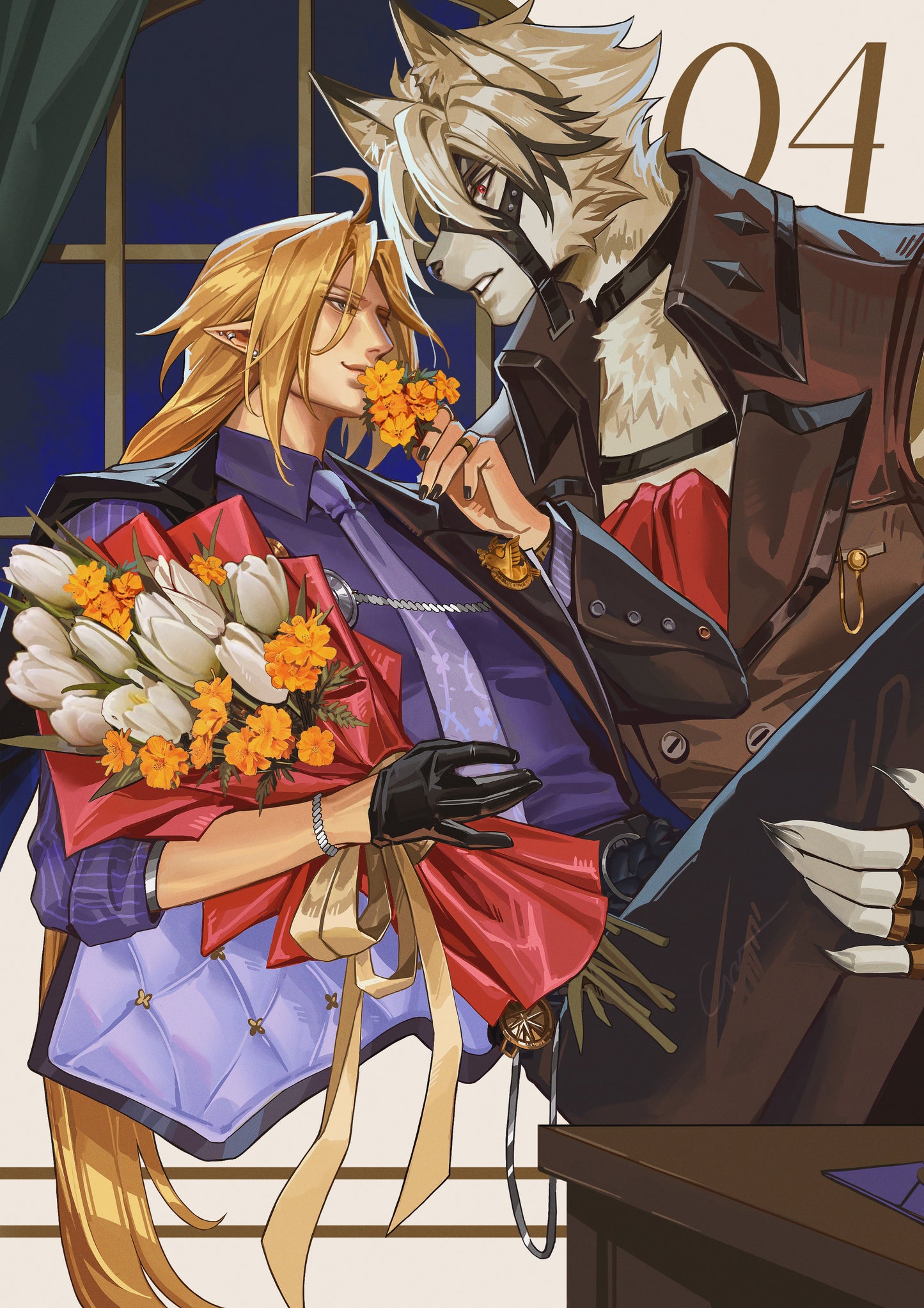 Zenless Zone Zero Fanart: From Time to Time - Lycaon x Hugo Unofficial Mini Poster Book - A5 Tearable