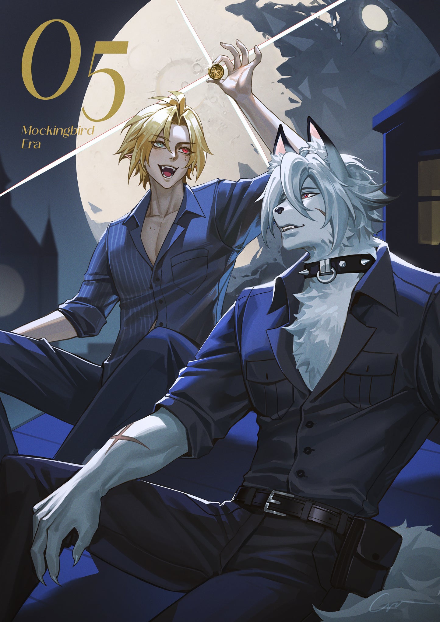 Zenless Zone Zero Fanart: From Time to Time - Lycaon x Hugo Unofficial Mini Poster Book - A5 Tearable