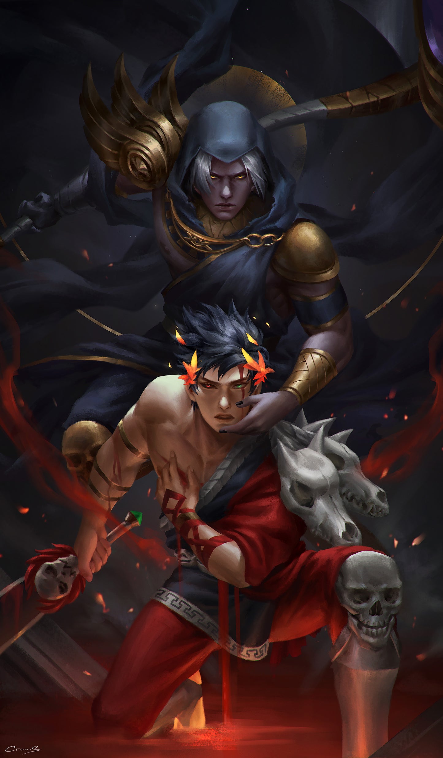 Hades Fanart: Death Approaches A3 Art Print