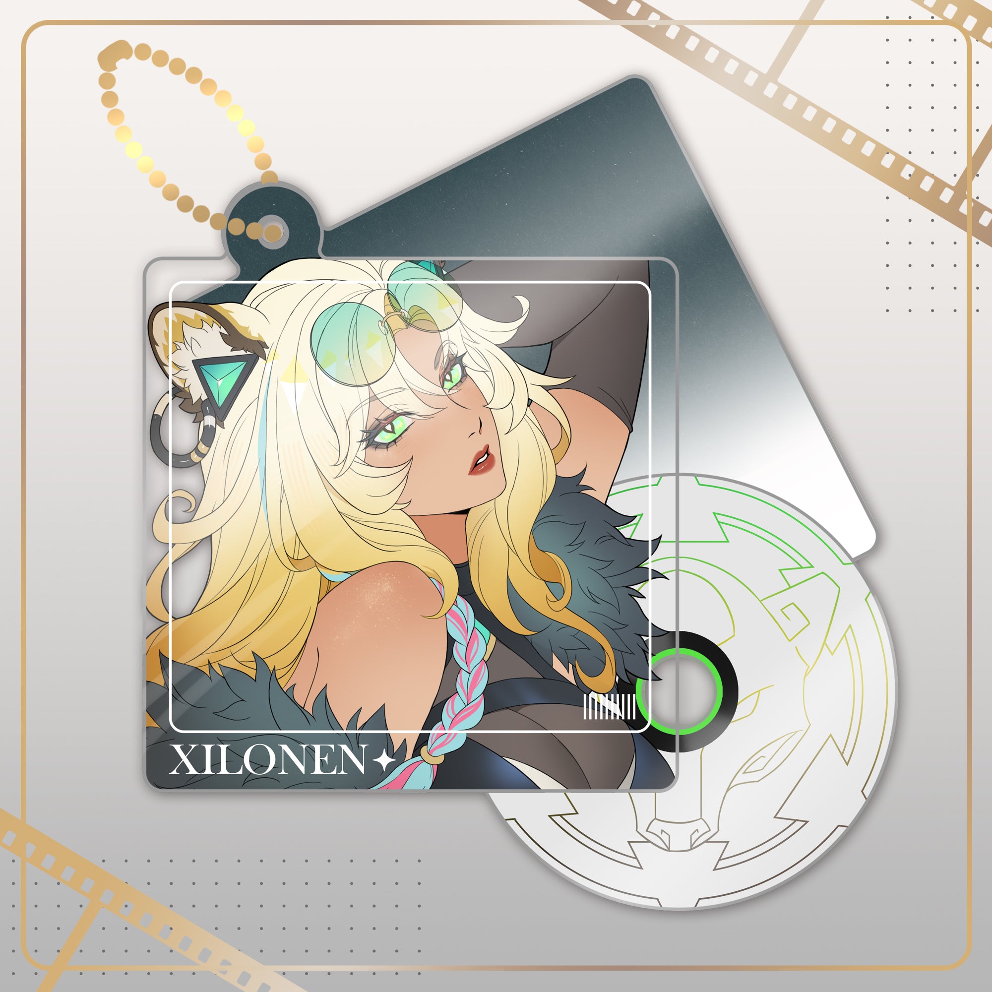 Genshin Impact Fanart: Xilonen CD Keychain – Immanuela Crovius Shop