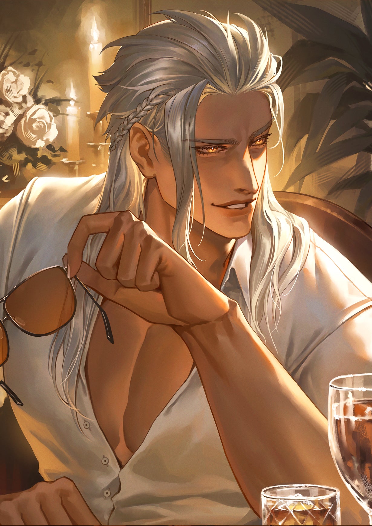 Original Art: Candlelight Dinner Lloyd Postcard