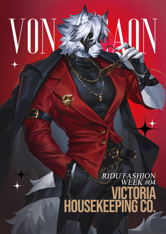 Zenless Zone Zero Fanart:  Von Lycaon Mockingbird Fashion Series Premium A5 Art Print