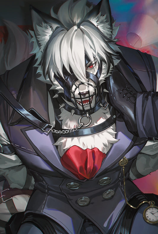 Zenless Zone Zero Fanart: Von Lycaon Holographic Postcard