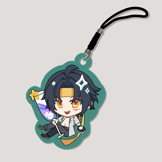 Zenless Zone Zero Fanart: Asaba Harumasa Champagne Splash Series Phonestrap