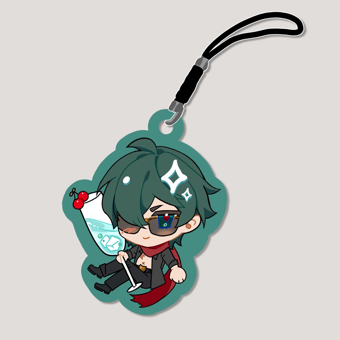 Zenless Zone Zero Fanart: Lighter Champagne Splash Series Photocard + Phonestrap Bundle