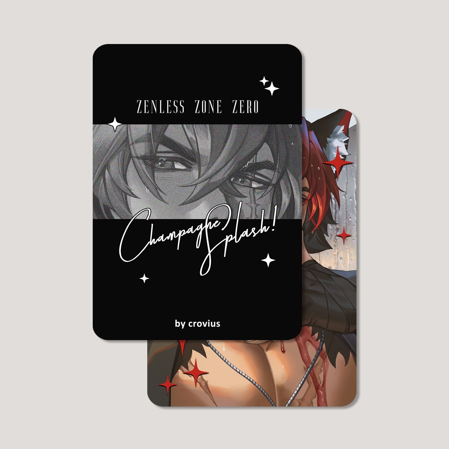 Zenless Zone Zero Fanart: Komano Manato Champagne Splash Series Photocard