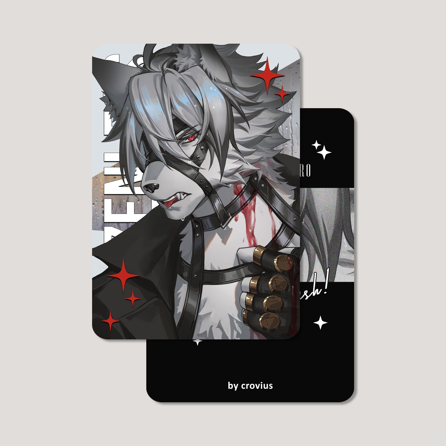 Zenless Zone Zero Fanart: Von Lycaon Champagne Splash Series Photocard