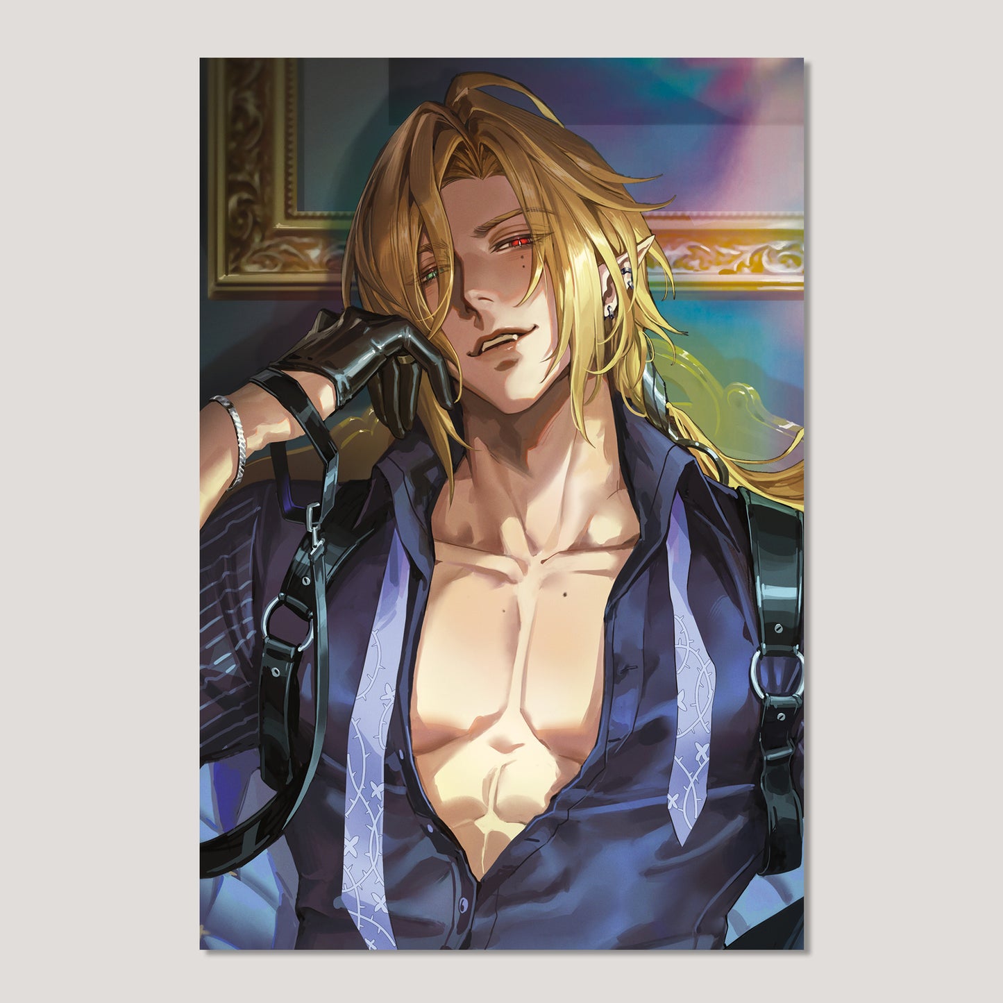 Zenless Zone Zero Fanart: Hugo Vlad Holographic Postcard