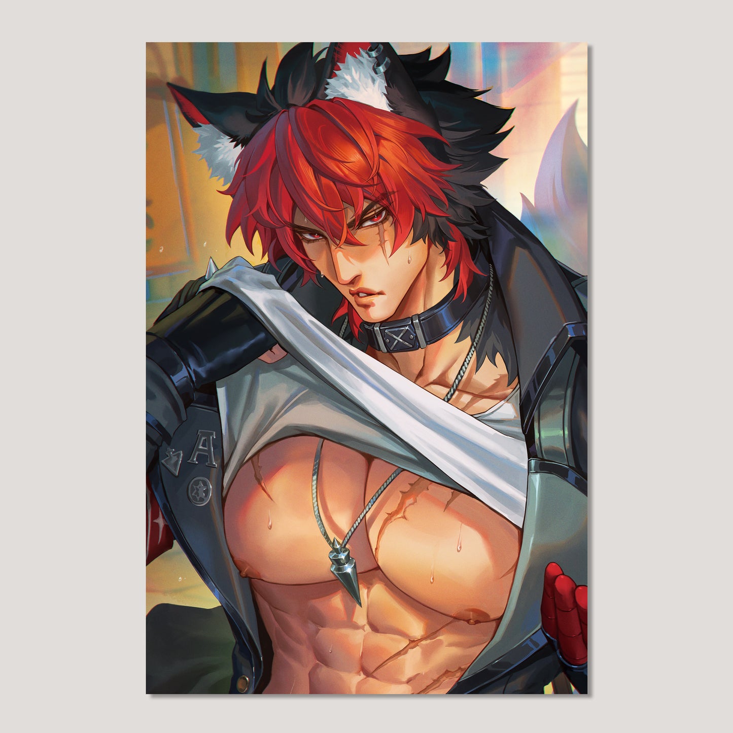 Zenless Zone Zero Fanart: Komano Manato Holographic Postcard