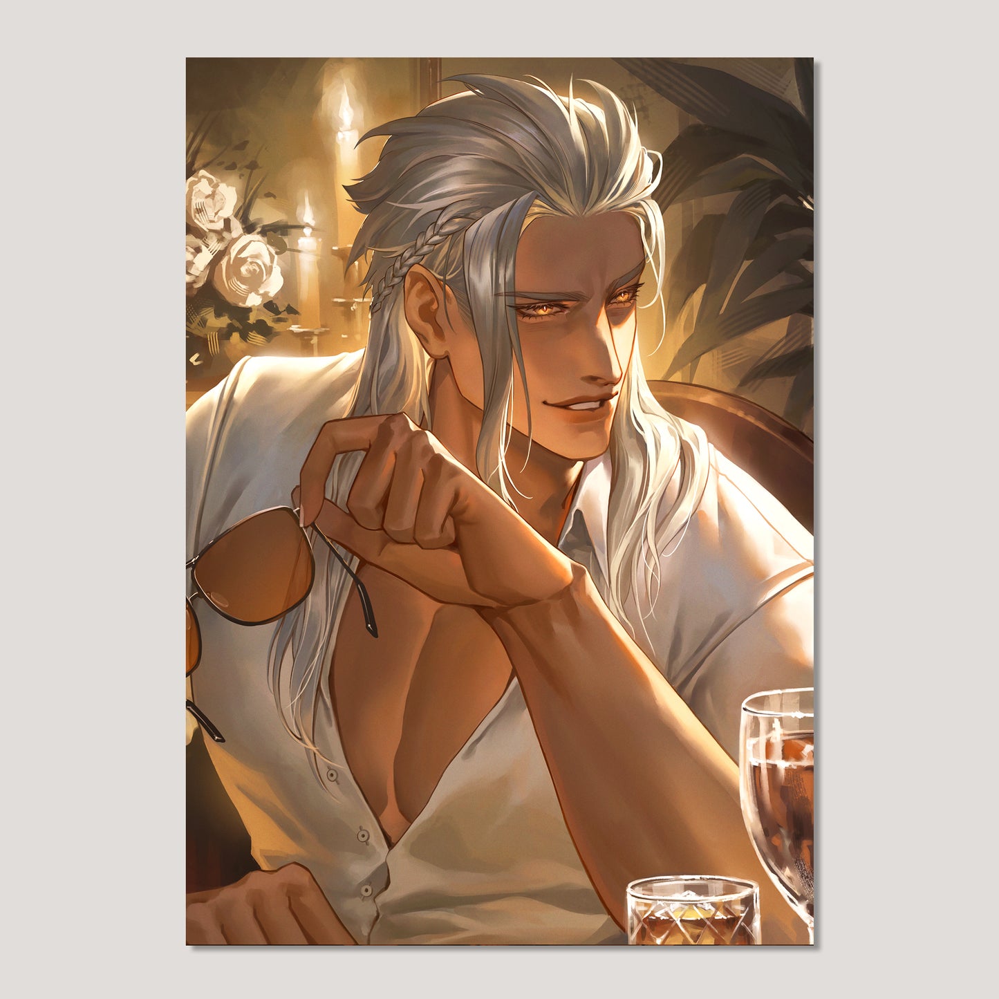 Original Art: Candlelight Dinner Lloyd Postcard