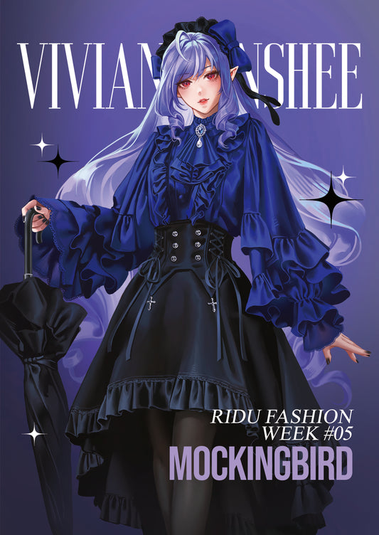 Zenless Zone Zero Fanart:  Vivian Banshee Mockingbird Fashion Series Premium A5 Art Print