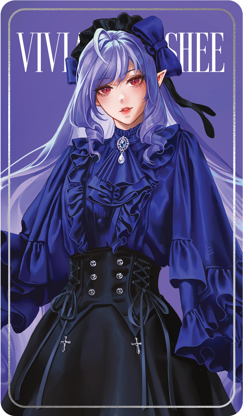 Zenless Zone Zero Fanart: Vivian Banshee Mockingbird Fashion Series Silver Foil Card