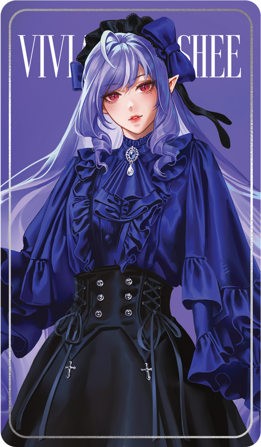 Zenless Zone Zero Fanart: Vivian Banshee Mockingbird Fashion Series Silver Foil Card